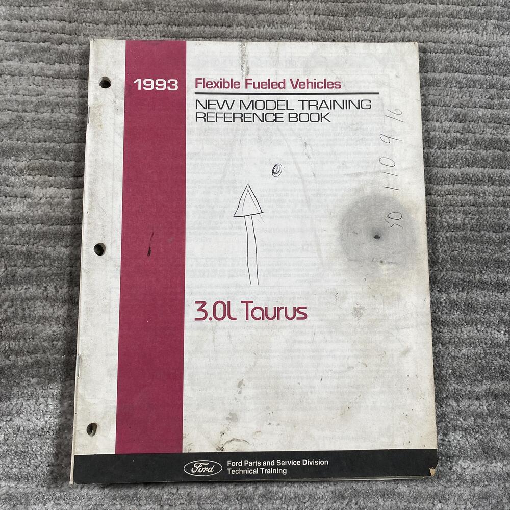 Vintage 1993 Flexible Fueled Vehicles Ford 3.0L Taurus Training Manual Guide PB
